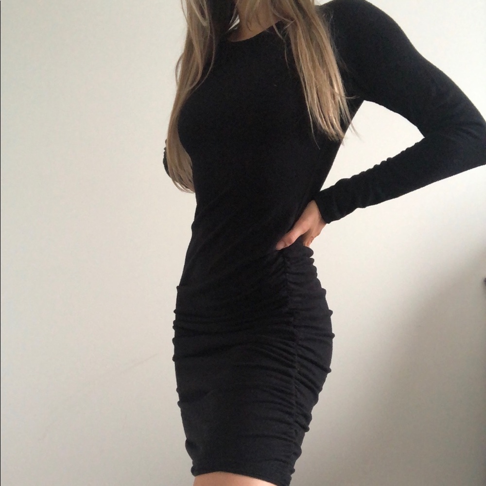Black H&M mid length dress